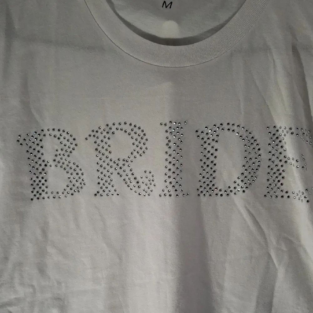 NNWT BRIDE Short Sleeve Rhinestone Tee